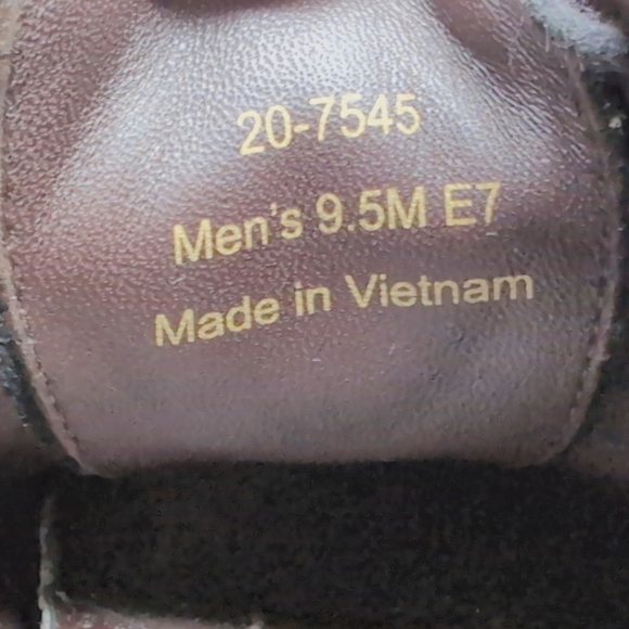 Johnston And Murphy Sz 9.5 Black Sheepskin Leather Duvall Oxford Wingtip Shoes - Picture 8 of 9